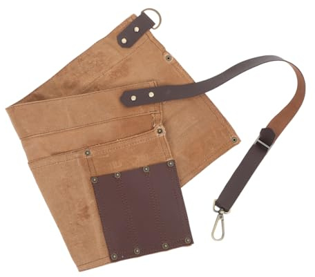 KITANDOVE Gardening Tool Waist Bag Belt Pouch Multiple Pockets for Gardeners Woodworkers and Projects Canvas Apron