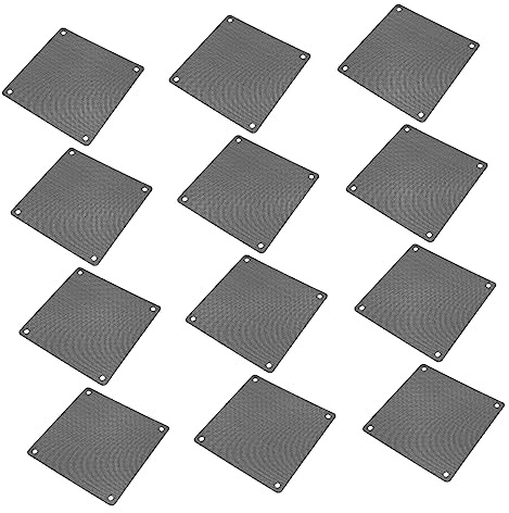 Uonlytech 12stücke Staubschutznetz Für Computer Lüfter Hochwertiges Und Flexibles Mesh Zur Effektiven Staubfilterung Pc-gehäusen