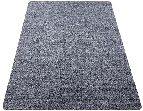 Swsdee - Bürostuhlmatte, 90 x 140 cm, Dicke 4 mm, Bodenschutz für Bürostühle, Bodenschutz für Hartböden, Kratzfeste Bodenmatte, Stuhlmatte, Laminat-Schreibtischstuhlmatte (Hellgrau)