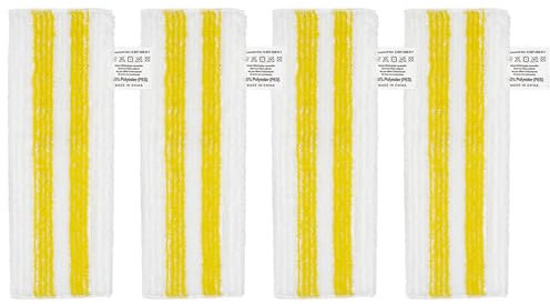 HUAYUWA Ersatz-Mikrofaser-Dampfreiniger-Pad-Set, passend für Kärcher EasyFix SC3 SC4 SC5 Dampfreiniger, waschbare Reinigungstücher, Pad-Zubehör (4 Dampfreiniger-Mopp-Tücher)