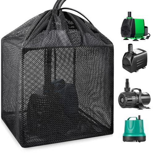 OUMEE Pump Filters Bag, Pond Barrier Bag | Large Pump Mesh Bags for Outdoor Water Koi Fish Ponds Skimmer Supplies