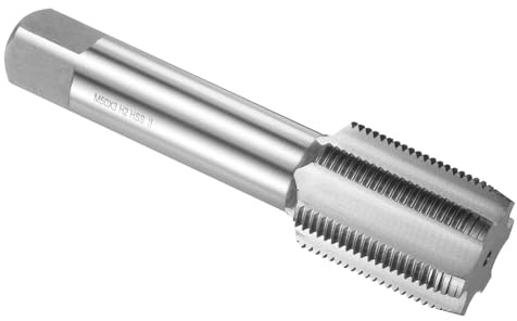 sourcing map HSS6542 Lot de 3 tarauds à main M50 x 3 H2 Filetage métrique Taraud à vis droite Outil de filetage en acier rapide