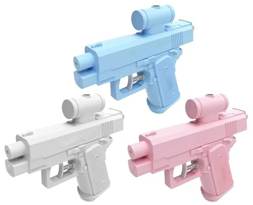 3 Pièces Pistolet À Eau Farceur Inversée À Double Face, Pistolet À Eau Bidirectionnel Compulsif pour Enfant Adultes, Pistolet À Pulvérisation Délicat Interactif Aquatiques pour Fêtes, Plage, Piscine
