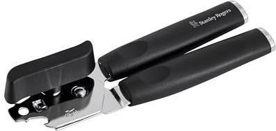 Stanley Rogers Contempo Can Opener, Stainless Steel Kitchen Gadget | with Sharp Cutting Wheel, Ergonomic Belly Grip Handle, Satin Finish Cooking Tool for Smooth & Safe Tin Opening