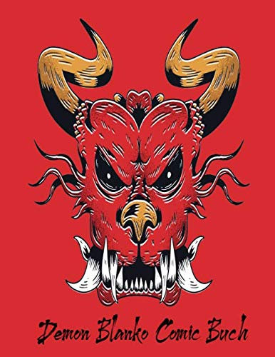Demon Blanko Comic Buch: Leer Rastern Comic Heft