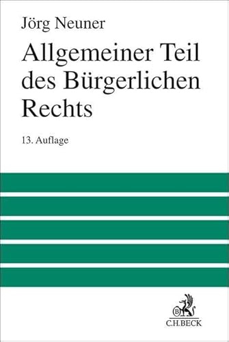 Allgemeiner Teil des Bürgerlichen Rechts (Großes Lehrbuch)