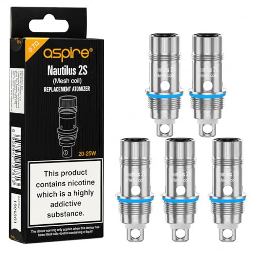 aspire RESISTENCIAS Nautilus 2S X5 Mesh 0.7 Pack 5UDS Produit sans Nicotine *|
