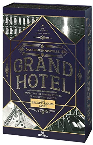 Das geheimnisvolle Grand Hotel | Escape Spiel Deluxe | Wieder verwendbar | Level: Einsteiger, ab 12 Jahren, White