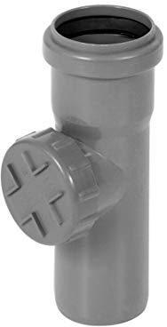 HT System | Reinigungsrohr Grau DN 75 87°