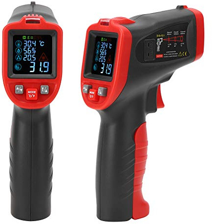 Thermomètres à Infrarouges Industriel WT323D -50 ℃ - 850 ℃ Thermometre Infrarouge sans Outil de Mesure de Température (Ne Convient Pas pour Mesurer Température Corporelle)