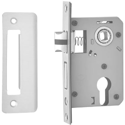 Leises Einsteckschloss, Innentüren, Schlösser für Badezimmer, Schlafzimmer, Wohnzimmer, 125 mm, 1 Stück