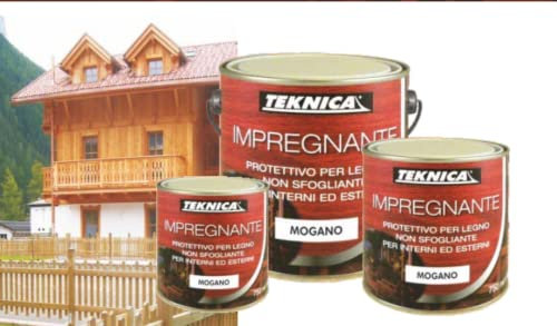 Vernice per legno Impregnante non filmogeno per porte finestre fai da te Impregnante legno professionale a solvente resistente Multicolori Nuovo (LARICE 750 ML)