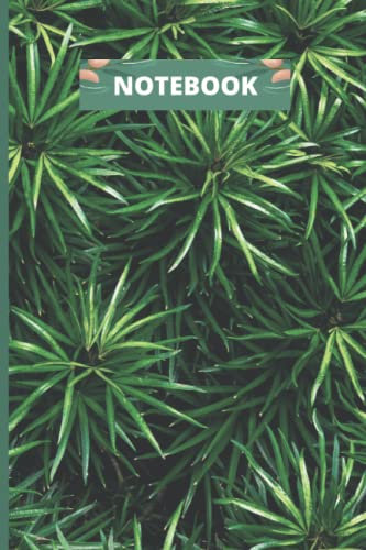 Notebook: Blank Lined Notebook, 120 pages , 6 X 9 with Beautiful Yellow Oleander Pattern Cover