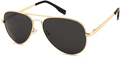 COASION Pilotenbrille Polarisierte Sonnenbrille klein für Herren Damen Polarisiert UV400 Schutz Retro Piloten Sonnenbrillen Vintage, 52MM