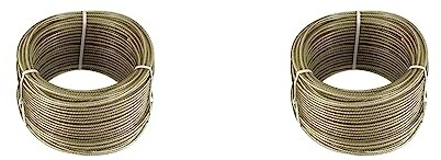 Connex Mehrzweck-Drahtseil, kunststoffummantelt, 20m x 3mm (Packung mit 2)