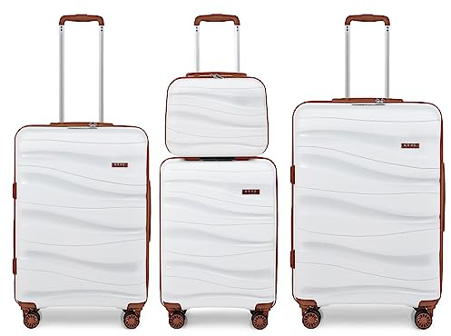 Kono Suitcase Set of 4, Lightweight Hard Shell Luggage for Every Journey