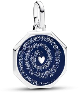 PANDORA ME Galaxie Herz Medaillon-Charm aus Sterling Silber, Kompatibel ME und Moments Armbändern, 793040C01