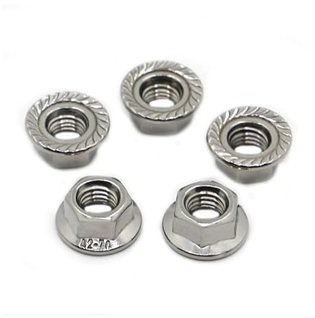 BREAKA M3 M4 M5 M6 M8 M10 M12 A2-70 304 Edelstahl Metrisches Gewinde Sechskant Sechskantkopf Gezahnte Spinlock-Flanschmutter Sicherungsmutter DIN6923 (Size : M4 20pcs)