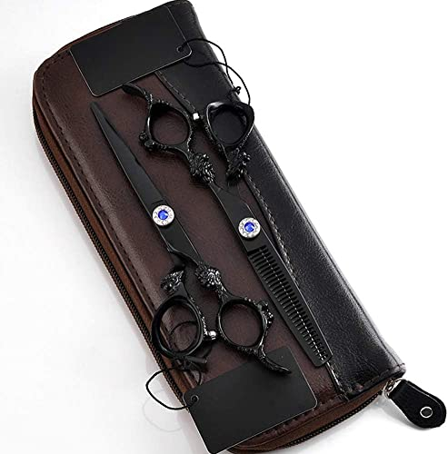 SUNMME 6,0 Japan Haarschere Teflonschere Günstige Friseurschere Friseur Effilierschere Friseur Rasierer Haarschnitt, 5,5 ZollSet