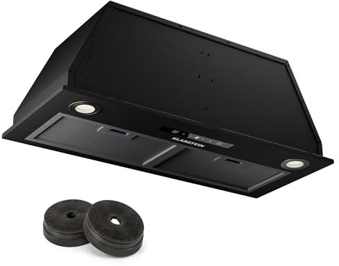 Klarstein Dunstabzugshaube 72cm, Abluft/Umluft-Dunstabzugshaube mit Filter, LED-Beleuchtung, Timer & Touch-Bedienfeld, Leise Einbau-Abzugshaube mit 439 m³/h Luftstrom, Edelstahl-Dunstabzug