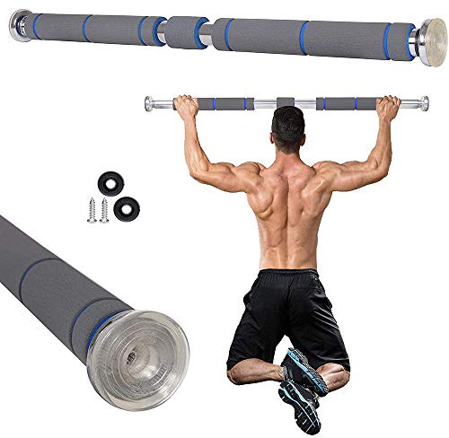 OHMG Klimmzugstange Türrahmen,Reckstange Ohne Schrauben 80-115cm Ausziehbar,Pull Up Bar Tragkraft bis 200 Kg,Reckstange für den Türreck,urnstange mit Handpolster,für dein Home-Gym