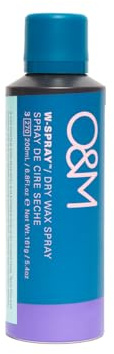 O&M W Spray Dry Wax (200ml) – Spray texturant, brillance & anti-frisottis – Cire flexible – Sans sulfates, parabènes & silicones – Vegan, fabriqué en Australie.