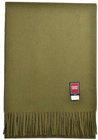 PREMIUMARMADA Purer Wollschal aus 100% Wolle Alpaka, eleganter Winterschal, Wollschal aus feiner 100% Alpaka Wolle, weich, warm, pures elegantes Naturhaar unisex, natur