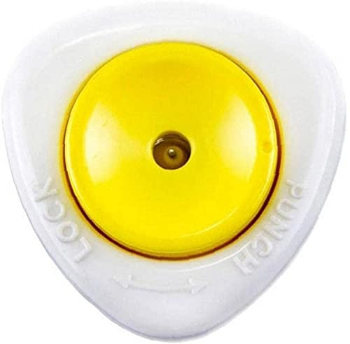Egg Punch Egg Piercer Egg Hole Puncher Pricker Kitchen Tool Semi-Automatic with Lock White Yellow Cooking Blending Whisking Convenient
