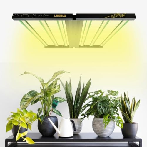 Lámpara LED 630W para Cultivo - Eficiencia 3.3 μmol/J, Lámpara Profesional con UV e IR, Espectro Completo Ajustable, Ideal para Crecimiento y Floración de Plantas de Interior, Verduras y Flores