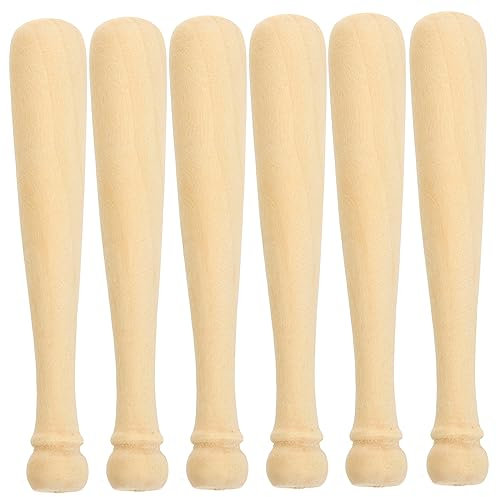 DOITOOL 20stücke Mini-holz-baseballschläger Zum Bemalen Diy-kinderhandwerk Für Bastelprojekte Geschenke Partydekor Leicht Und Kompakt