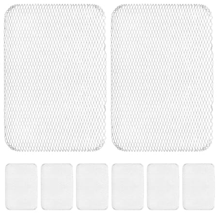 VINTORKY 8pcs Non-stick Mesh Grill Mats Bbq Grill Pads for Outdoor Barbecue Cooking Reusable Heat-resistant Bbq Baking Sheets Suitable for Gas and Electric