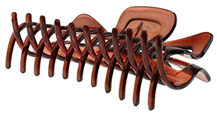 MagiDeal Grande Griffe Pince à Cheveux en Résine Style Simple Accessoire de Cheveux, Marron