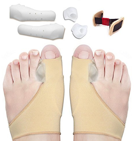 Hallux Valgus Korrektor Hilfsmittel für Fußpflege Kit,Orthopädische Zehenspreizer Pads Fuß Schmerzmittel - Gel Zehe Abscheider Spacer Richtmaschinen Relief Große Zehengelenk, Hammerzehe