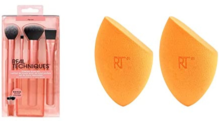 Real Techniques Flawless Base Set with Miracle Complexion Sponge, Pack of 2
