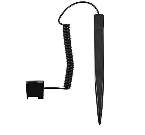 Richer-R Eingabestift Touchstift, Touch Pen Touchscreen Stift Stylus Kapazitive Touchstift, Tragbar Federdraht kapazitiven Touch Screen Eingabestift für Autonavigation POS oder Notebook Schwarz