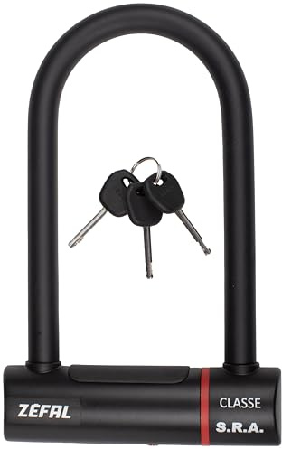 ZEFAL K-Traz U20 - Antivol U Vélo Haute Sécurité - Arceau en Acier - Antivol Velo U à Clé - Cadenas U Sécurité Maximale Pour Vélo, Trottinette Electrique, VAE - Antivol SRA
