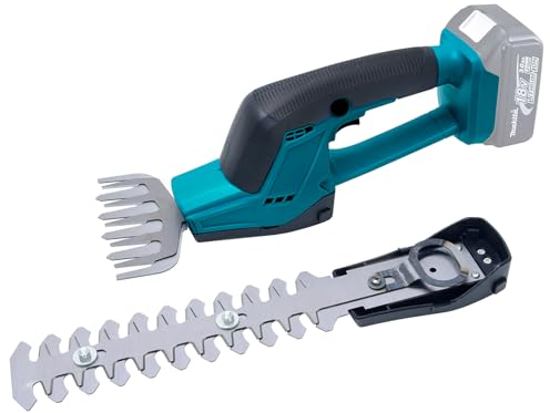 Umelee Akku Heckenschere & Grasschere, Heckenschere Elektrische, Kabelloser Strauchschere Rasentrimmer für Gartenarbeit, Gartengeräte Kompatibel mit Makita 18V Lithium-Batterien (ohne Akku)