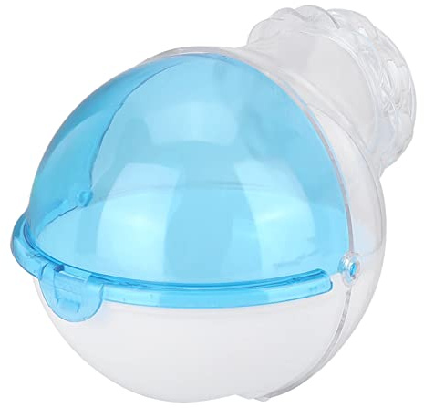 Bagno per Criceto in Acrilico Traslucido, Piccolo WC per Animali Domestici, Bagno Esterno per casa di criceti e porcellini d'India (Blu)