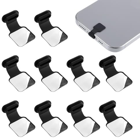 Jeffdad 10 st USB C skyddskåpa mobiltelefon dammkontakt silikon USB C fodral | Anti-förlust design dammskyddskontakt, dammskydd kompatibel med mobiltelefon surfplatta typ C-port