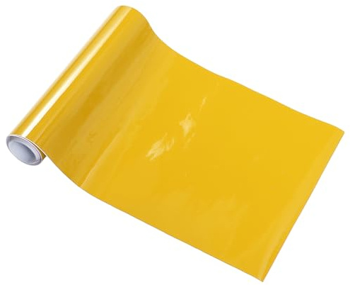 HEROFFIX Film De Protection Jaune pour Voiture 0,49 Pieds X 59,84 Pouces Film Vinyle Extérieur Intérieur 5,5 Mil 1 Pc PVC Universel