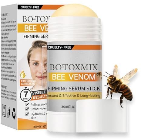 Bee Venom Cream - Bo-Tox Stick Anti Wrinkle - Bo-Tox Firming Serum Stick For Reducing Lines & Anti Wrinkles - Long-Lasting, Convenient & Hydration For Daily Skin Care