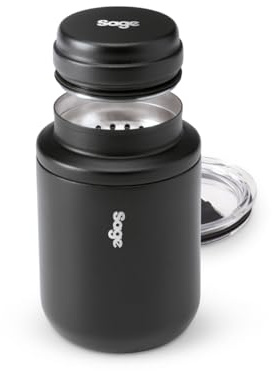 Sage - Shake & Take - Tazza Termica da Viaggio e Shaker per Espresso - Design Doppio Coperchio, Accessorio per Macchina da Caffè 350 ml - Acciaio Inox