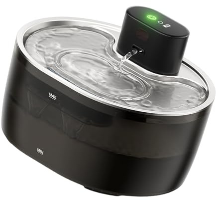 REITINGE Fontana automatica per animali domestici facile da pulire con separazione del filtro a circolazione tranquilla grande capacità per cani e gatti fontana per cani