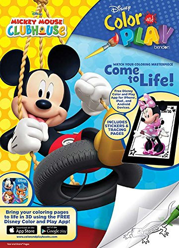 Disney Mickey Mouse Clubhouse Color and Play Come to Life in 3D Coloring Book