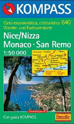 Kompass Karten, Nice/Nizza, Monaco, San Remo: Mit Kurzführer. Italienische Ausgabe. 1:50000 (KOMPASS Wanderkarte)