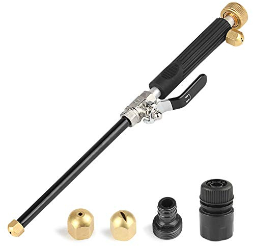 Idropulitrice ad alta pressione GES Jet, ugello per tubo flessibile ad alta pressione Idropulitrice Bacchetta estensibile per tubo da giardino, spruzzatore per la pulizia delle finestre