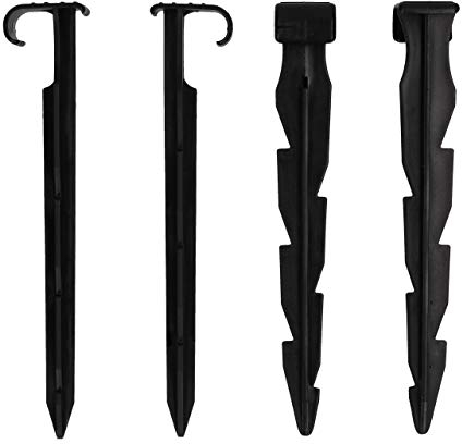 GARDENIX 50 Stück AquaPIN Gartenschlauch Anker Boden Erdspiess Befestigungsanker für Tropfschlauch Perlschlauch Steckgabel