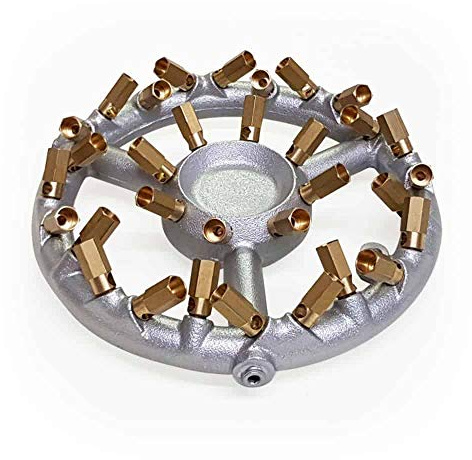 32 JET BURNER STOCK POT COOKER 3/4 BSP BOTTOM ENTRY NATURAL- LPG GAS HEAVY DUTY (LPG- Propane Gas)