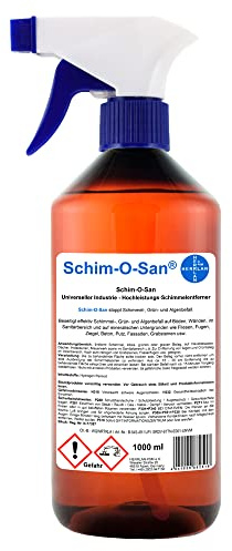 HERRLAN® Schim-O-San Schimmelentferner Spray 1000 ml für Bad & Fugen | Schimmelspray für Bad, Fugen, Wand und Fassade, geruchsarm und materialschonend, Made in Germany.