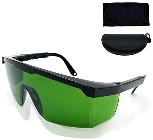 LAMXD Laser Safety Glasses, 200nm-2000nm, Green, Polycarbonate Lens, Anti-Fog, EN207 Approved, For Laser Hair Removal & Beauty Treatment